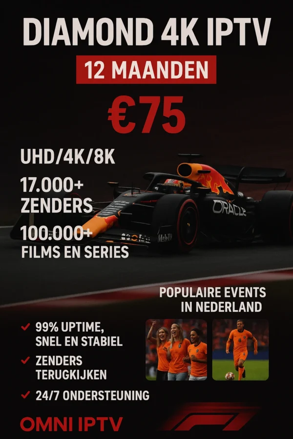 DIAMOND 4K IPTV 1 JAAR
