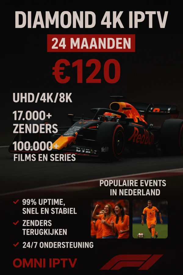 DIAMOND 4K IPTV 2 JAAR