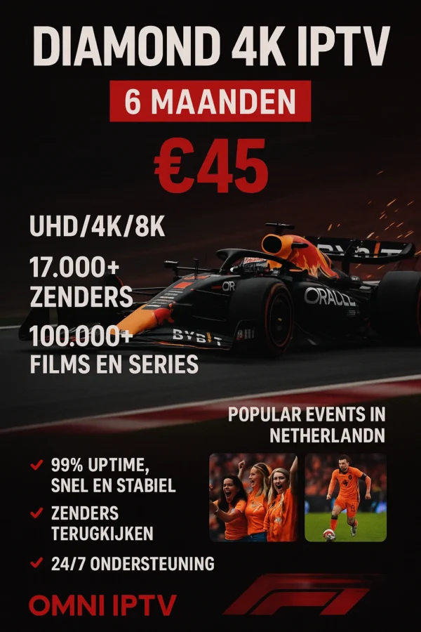 DIAMOND 4K IPTV 6 MAAND